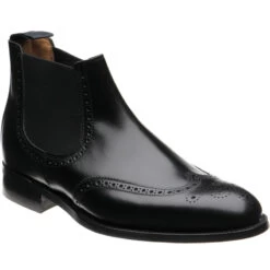 Wyerubber-soled Brogue Chelsea Boots