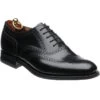 Loake 302 Rubber-soled Brogues -Prestige Shoe Shop loake 302 in black polished 1