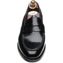 Loake 356 Rubber-soled Loafers -Prestige Shoe Shop loake 356 in black polished 2