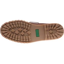 Loake 522 Rubber-soled Deck Shoes -Prestige Shoe Shop loake 522 in brown waxy leather 4