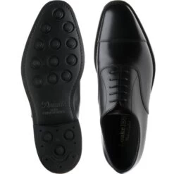 Loake Aldwych Rubber-soled Oxfords -Prestige Shoe Shop loake aldwych rubber in black calf 3