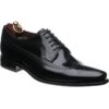 Loake Clint Brogues -Prestige Shoe Shop loake clint in black polished 1