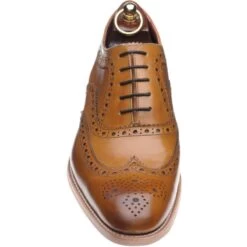 Loake Fearnley Brogues -Prestige Shoe Shop loake fearnley in tan calf 2