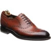 Loake Hepworth Hybrid-soled Brogues -Prestige Shoe Shop loake hepworth in chestnut calf 1