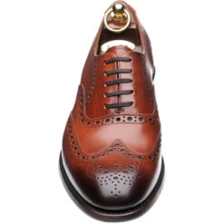 Loake Hepworth Hybrid-soled Brogues -Prestige Shoe Shop loake hepworth in chestnut calf 2