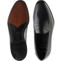 Loake Hornbeam Loafers -Prestige Shoe Shop loake hornbeam in carbon black calf 3