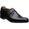 Loake Medway Monk Shoes -Prestige Shoe Shop loake medway in black calf 1