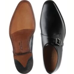 Loake Medway Monk Shoes -Prestige Shoe Shop loake medway in black calf 3