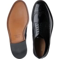 Loake Royal Brogues -Prestige Shoe Shop loake royal in black polished 3