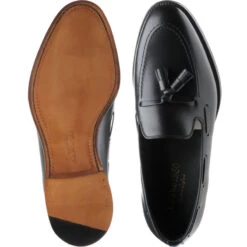 Loake Russell Tasselled Loafers -Prestige Shoe Shop loake russell in black calf 3