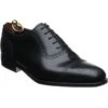 Loake Strand Semi-brogues -Prestige Shoe Shop loake strand in black calf 1