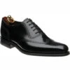 Loake Tay Rubber-soled Brogues -Prestige Shoe Shop loake tay in black polished 1