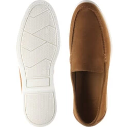 Loake Tuscany Rubber-soled Loafers -Prestige Shoe Shop loake tuscany in chestnut suede 3