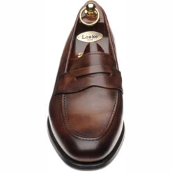 Loake Wiggins Rubber-soled Loafers -Prestige Shoe Shop loake wiggins in dark brown calf 2