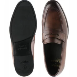 Loake Wiggins Rubber-soled Loafers -Prestige Shoe Shop loake wiggins in dark brown calf 3