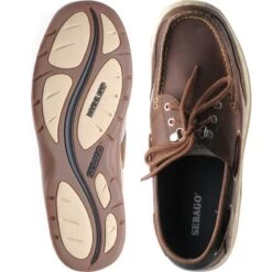 Sebago Clovehitch Rubber-soled Deck Shoes -Prestige Shoe Shop sebago clovehitch in walnut 3