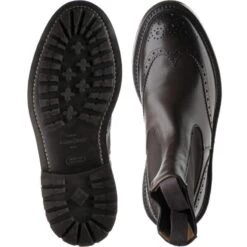 Henry Rubber-soled Brogue Boots -Prestige Shoe Shop trickers henry in espresso calf 3