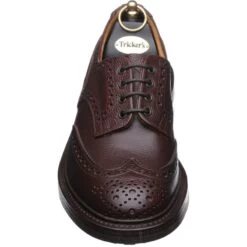 Ilkleyrubber-soled Brogues -Prestige Shoe Shop trickers ilkley in brown zug grain 2