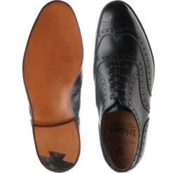 Norfolk Brogues -Prestige Shoe Shop trickers norfolk in black calf 3